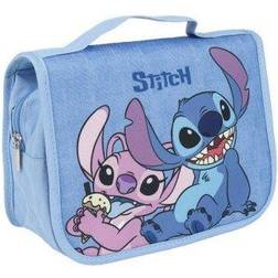 Stitch Travel Vanity Bag with Hook Blue