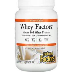 Natural Factors Whey Unflavored 12 oz