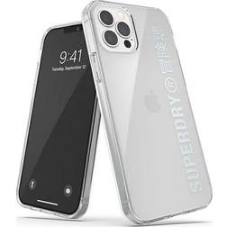 Superdry Clear Cover for iPhone 12/12 Pro Argento