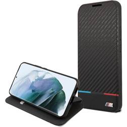 BMW Samsung Galaxy S22 Plus Etui Tricolor Stripe Carbon Sort