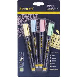 Securit Pastel Chalk Marker Original 4pcs