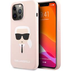 Karl Lagerfeld iPhone 13 Pro Max Skal Liquid Silicone Ljusrosa