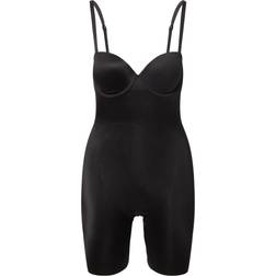 Spanx Suit Your Fancy Strapless Convertible Underwire Mid-Thigh Bodysuit - Very Black