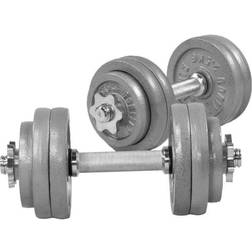 Gorilla Sports Cast Iron Dumbbell Set 30kg