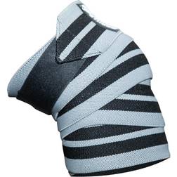 Gorilla Wear Knee Wraps Grijs/Zwart 200 cm