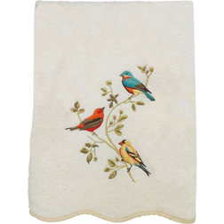 Avanti Premier Songbirds Guest Towel White (45.72x27.94cm)