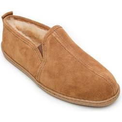 Minnetonka Twin Gore Sheepskin - Golden Tan