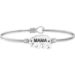 Luca + Danni Mama Bear Bangle Bracelet - Silver/Black