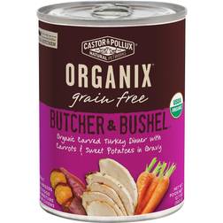 Castor & Pollux Butcher & Bushel Grain Free Organic Carved Turkey Dinner With Carrots & Sweet Potatoes In Gravy 12x360g