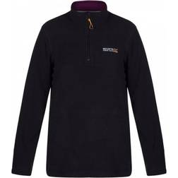 Regatta Women's Sweethart Lightweight Half-Zip Fleece Top - Black/Blackcurrant