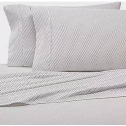 Home Collection Dot Print 4-pack Bed Sheet Grey (259.08x228.6cm)