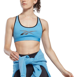 Reebok Lux Racer Vector Sports Bra - Essential Blue