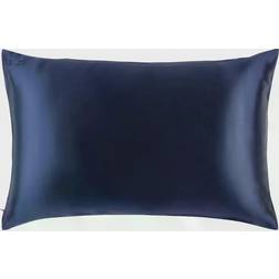 Slip Pure Silk Pillowcase Navy 51 cm x 76 cm Taie d'oreiller Bleu (76.2x50.8cm)