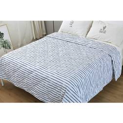 St. James Home Nano Blankets White, Blue (228.6x228.6cm)