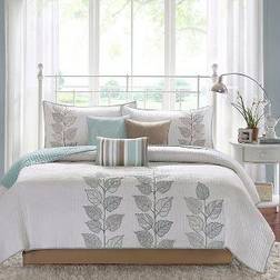 Madison Park Marissa Bedspread Blue (264.16x238.76)