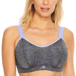 Pour Moi Jenn Convertible High Impact Underwire Sports Bra - Grey Marl Purple