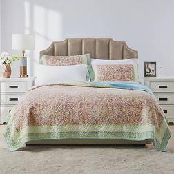 Barefoot Bungalow Palisades Quilts Pink (223.52x172.72)