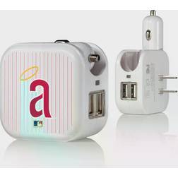 Strategic Printing Los Angeles Angels 2-in-1 Pinstripe Cooperstown Design USB Charger