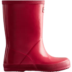 Hunter Kids First Classic Gloss Rain Boots - Bright Pink