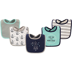 Hudson Drooler Bib 5-pack Outer Space