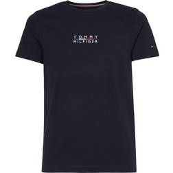 Tommy Hilfiger Square Logo T-shirt - Dark Blue