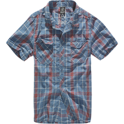 Brandit Roadstar Chemise - Red/Blue