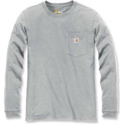 Carhartt W's Wk126 Workw Pocket L/S T-Shirt Heather