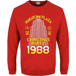 Grindstore Nakatomi Plaza Christmas Jumper - Rouge