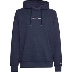 Tommy Hilfiger Logo Hoodie Sweatshirt - Navy Blue