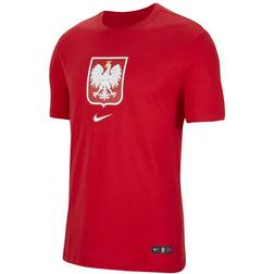 Nike Poland Tee Evergreen Crest Jr - White