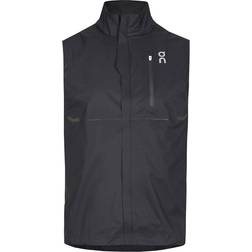 On Langarm Shirt Weather Vest - Schwarz