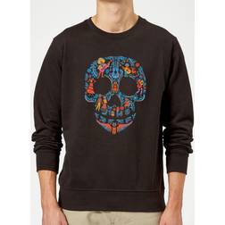 Sweat Homme Motif Tête de Mort Coco - Noir