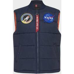 Alpha Industries Bomber Sans Manche NASA - Bleu