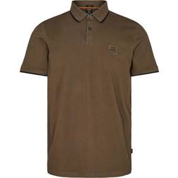 HUGO BOSS Passertip Polo Shirt - Green/Dark Green