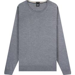HUGO BOSS Slim Fit Trui - Grijs Gemêleerd