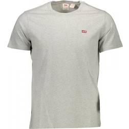 Levi's Camiseta de cuello redondo con logo Chesthit - Gris