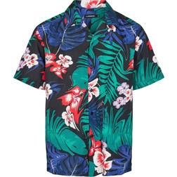 J.Lindeberg Elio Hibiscus Print Deep Lake Camisa - Multicolor