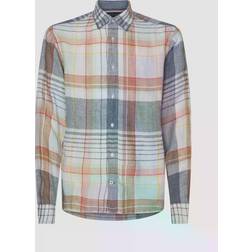 Tommy Hilfiger Pigment Dyed Linen Chk Rf Shirt Skjorter