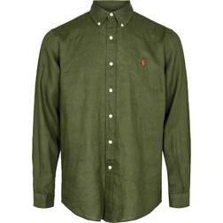 Polo Ralph Lauren Custom Fit Linen Button Down Shirt Newport