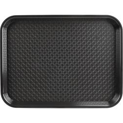 Kristallon Polypropylene Fast Food Tray Black Medium 415mm Plateau de service