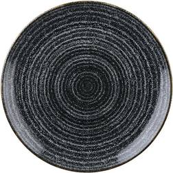 Churchill Studio Prints Homespun Charcoal Black Coupe Plate 260mm Flad tallerken 12stk