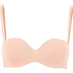 Emporio Armani Basic Bondad Mikrofiber Bandlös Anpassad Passform BH - Naken Rosa