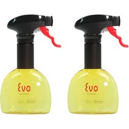 Evo-Stik Evo Oil Sprayer Bottle Non-Aerosol for Cooking Oils (2-Pack 8oz Yellow) Lime Distributore di Olio e Aceto