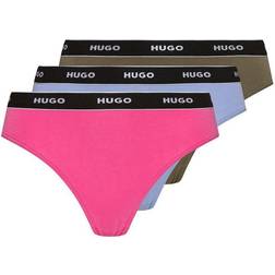 HUGO BOSS Three-Pack Of Thongs With Branded Waistbands