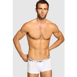 Emporio Armani 2P Stretch Cotton Trunk - Hvit Bomull