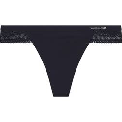 Tommy Hilfiger Stringit Underwear - Tummansininen/Valkoinen