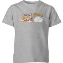 Original Hero The Flintstones Family Car Distressed Kids' T-Shirt 5-6