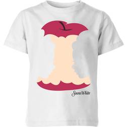 Disney Kid's Princess Colour Silhouette Snow White Apple T-shirt - White