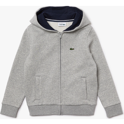 Lacoste Classic Zip Hoodie Sz4 Heather Wall Navy Blue Male