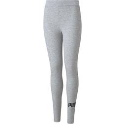 Puma Youth Essentials Legging With Logo - Light Gray Heather